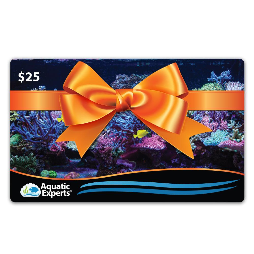 $25 E- Gift Card Gift Card Aquatic Experts 