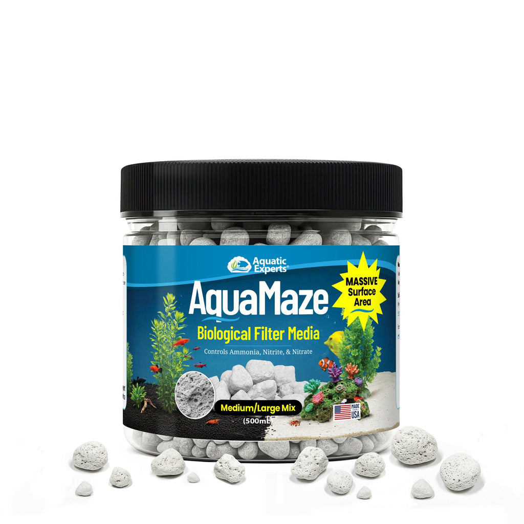 AquaMaze Aquarium Bio Media – Filter for Freshwater & Saltwater | Aquatic Experts Biolodge Aquatic Experts 500 ml 