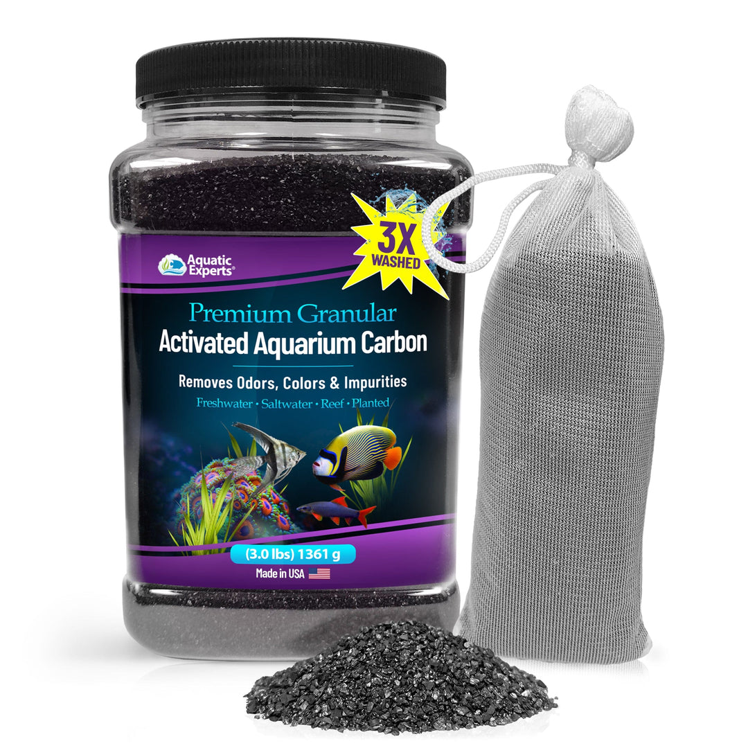 Premium Activated Carbon - Aquarium Filter Charcoal Media - Removes Odors