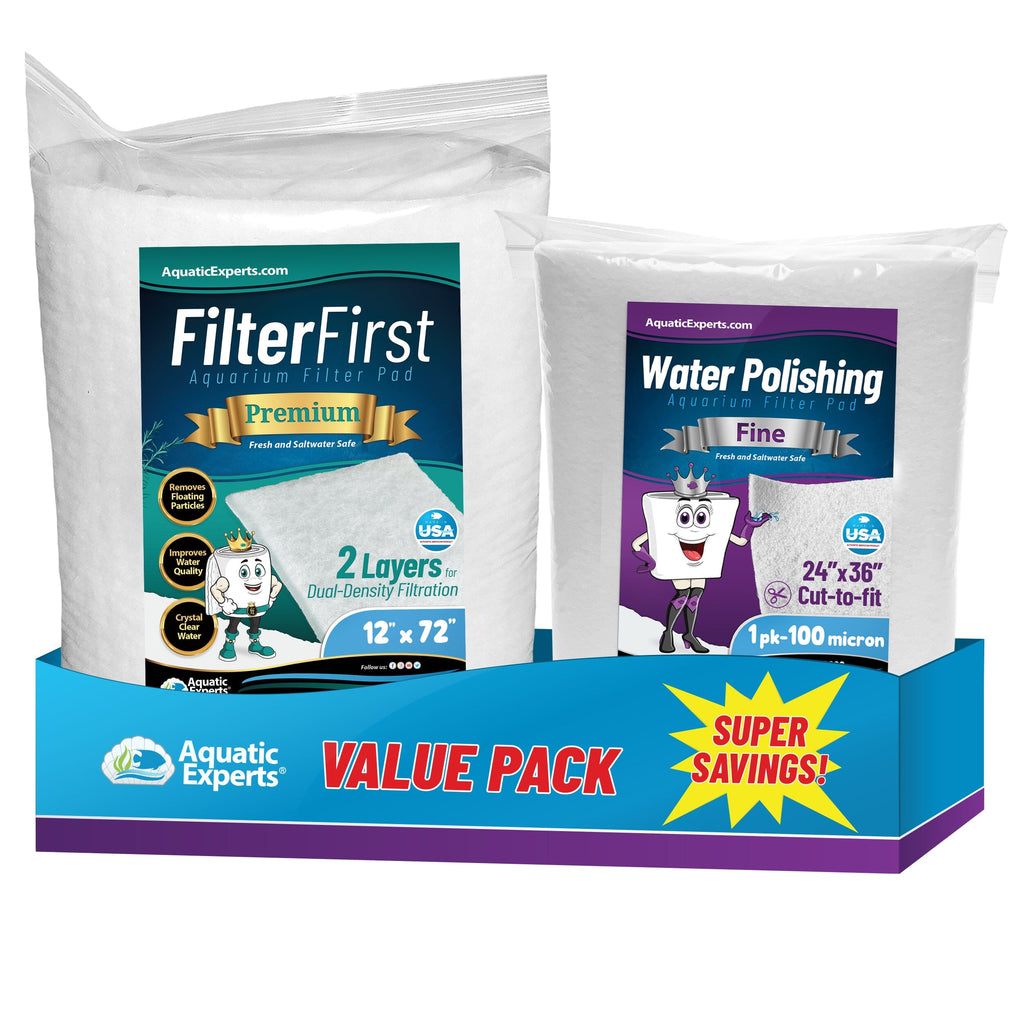 Aquatic Experts Aquarium Carbon Filter Pad - Premium Activated Carbon Filter Pads for Crystal Clear Aquariums Filter Pad Aquatic Experts 