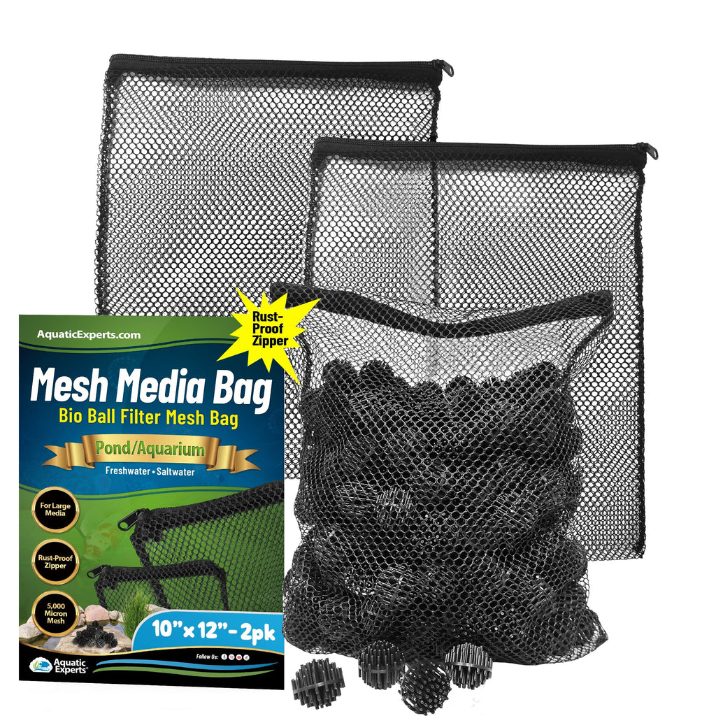 Mesh Filter Bags for Bio Balls – Aquarium & Pond Filtration | Aquatic Experts Mesh Media Bags Aquatic Experts 10" x 12" 2 Pack 