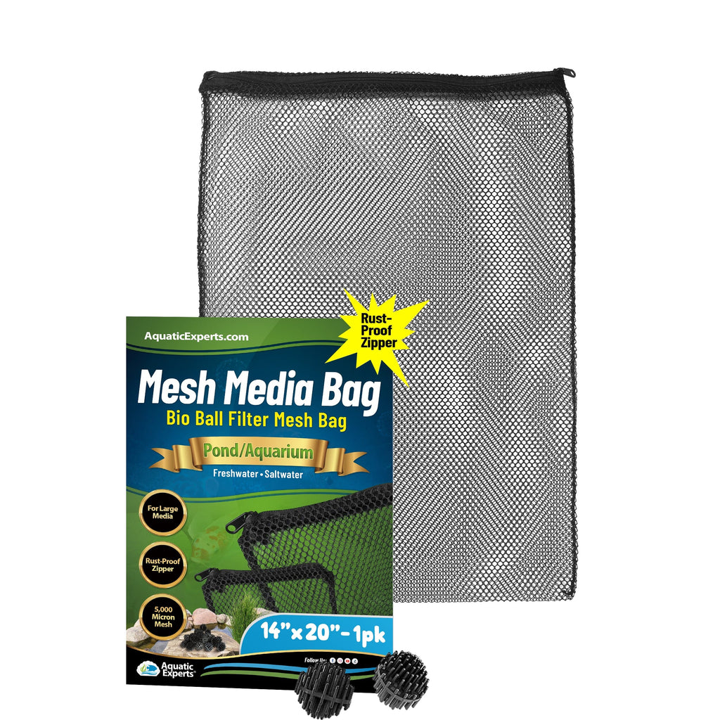 Mesh Filter Bags for Bio Balls – Aquarium & Pond Filtration | Aquatic Experts Mesh Media Bags Aquatic Experts 14" x 20" 1 Pack 