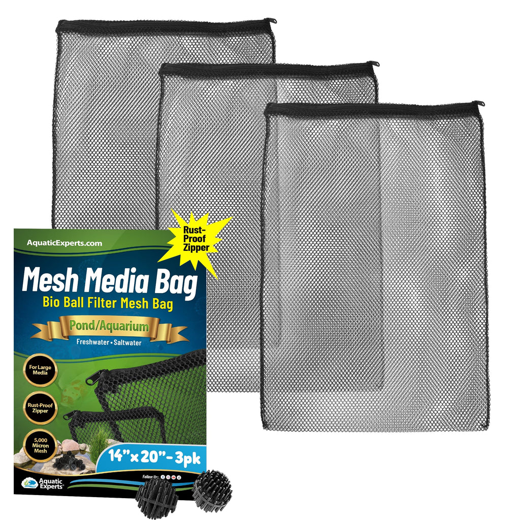 Mesh Filter Bags for Bio Balls – Aquarium & Pond Filtration | Aquatic Experts Mesh Media Bags Aquatic Experts 14" x 20" 3 Pack 
