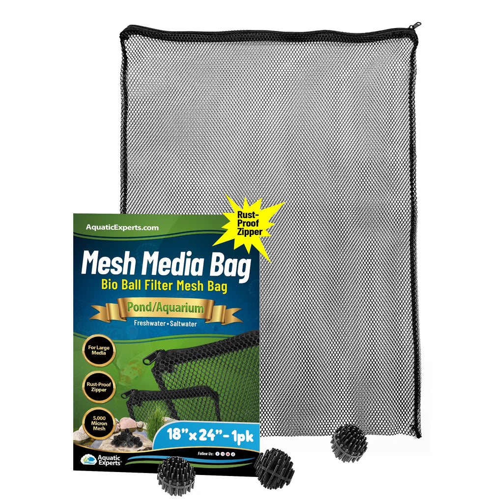 Mesh Filter Bags for Bio Balls – Aquarium & Pond Filtration | Aquatic Experts Mesh Media Bags Aquatic Experts 18" x 24" 1 Pack 
