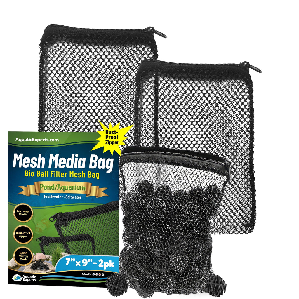 Mesh Filter Bags for Bio Balls – Aquarium & Pond Filtration | Aquatic Experts Mesh Media Bags Aquatic Experts 7" x 9" 2 Pack 