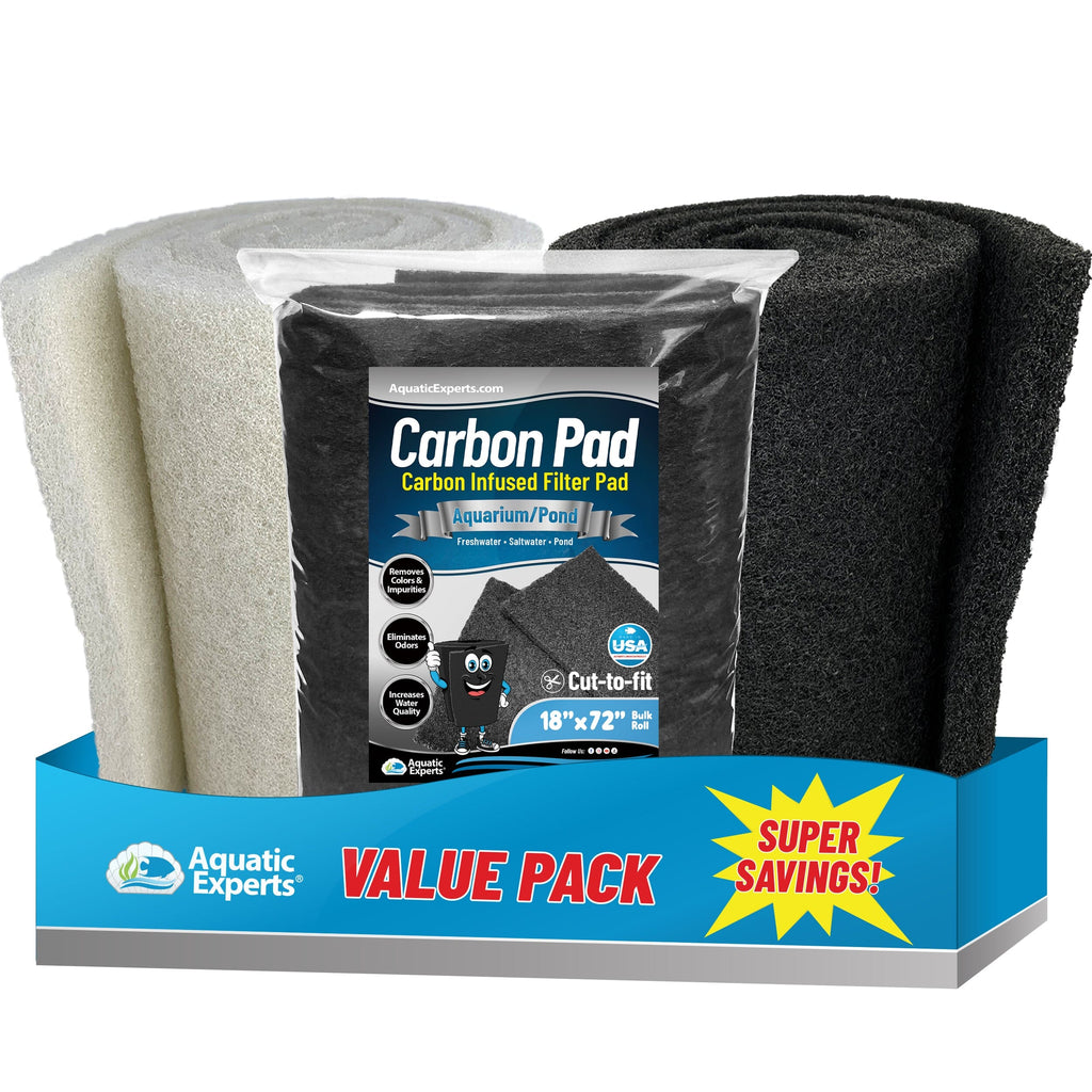 Carbon Filter 18"x72" + White Fine 18"x72" + Black Coarse 18"x72" Bundle
