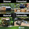 Classic Koi Pond Filter Pad COARSE – Black Bulk Roll Pond Filter Media, Rigid Ultra-Durable Latex Coated Fish Pond Filter Material US Aquatic Experts 