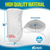 Aquarium Felt Filter Socks with Drawstrings - 200 Micron, Custom Made, Made in the USA Aquatic Experts 