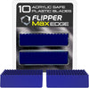 Flipper Edge Max Acrylic Safe Plastic Blades 10 Pack Replacement Blades Flipper Aquarium Products 