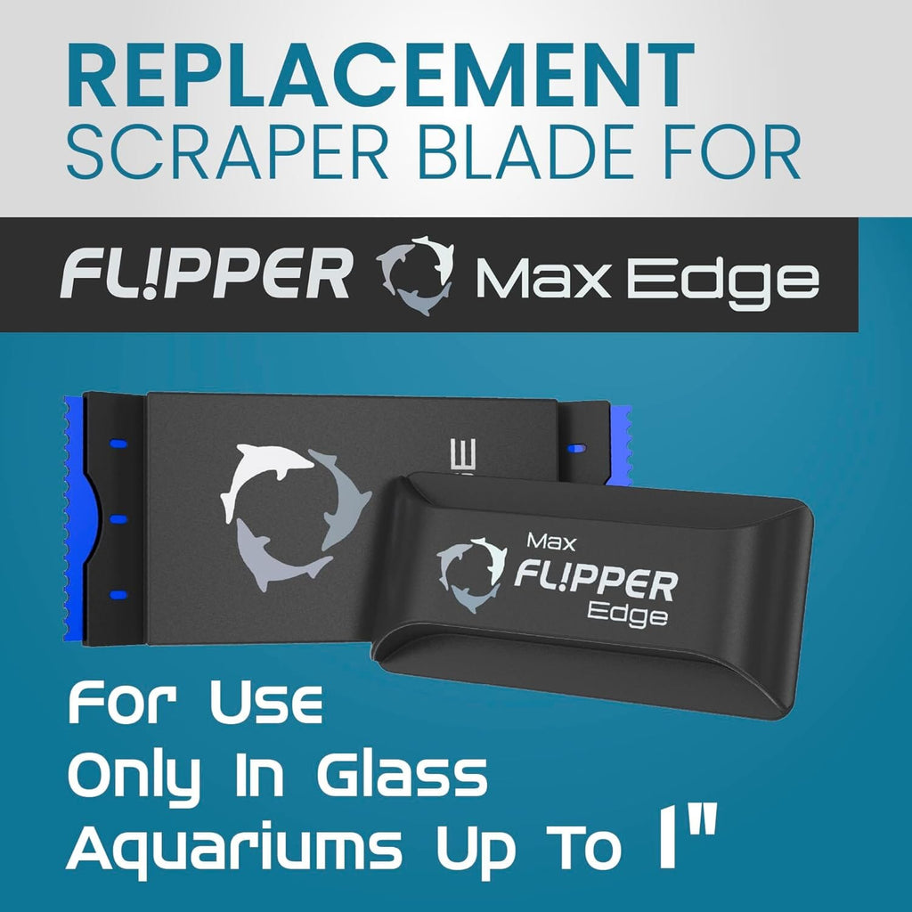 Flipper Edge Max Acrylic Safe Plastic Blades 10 Pack Replacement Blades Flipper Aquarium Products 