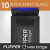 Flipper Edge Max Acrylic Safe Plastic Blades 10 Pack Replacement Blades Flipper Aquarium Products 