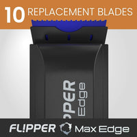 Thumbnail for Flipper Edge Max Acrylic Safe Plastic Blades 10 Pack Replacement Blades Flipper Aquarium Products 