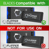 Flipper Edge Max Acrylic Safe Plastic Blades 10 Pack Replacement Blades Flipper Aquarium Products 