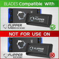 Thumbnail for Flipper Edge Max Acrylic Safe Plastic Blades 10 Pack Replacement Blades Flipper Aquarium Products 
