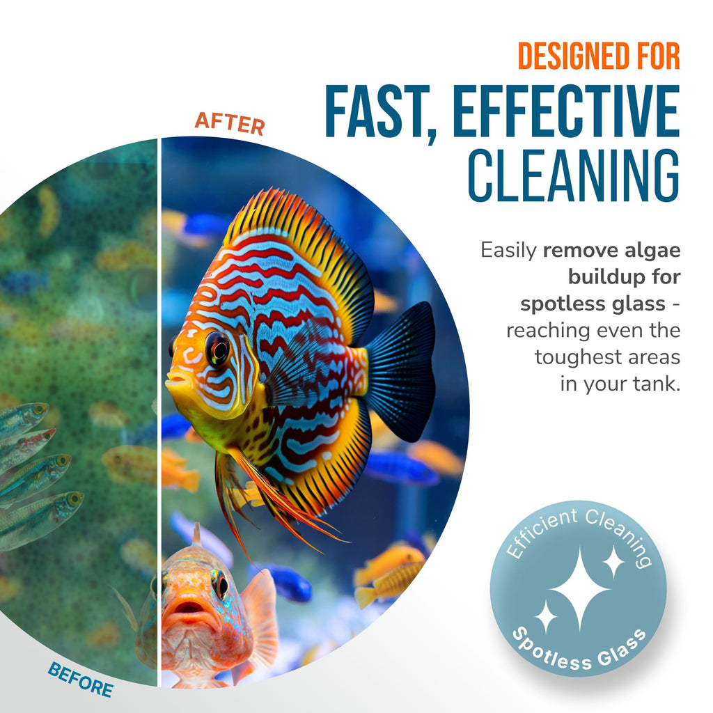 Flipper MAX FLOAT 2 in 1 Magnetic Aquarium Algae Cleaner Scrubber Flipper Aquarium Products 