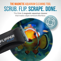 Thumbnail for Flipper FLOAT 2 in 1 Magnetic Aquarium Algae Cleaner (Standard) Scrubber Flipper Aquarium Products 