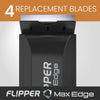 Flipper Edge MAX Stainless Steel Replacement Blades 4 Pack Replacement Blades Flipper Aquarium Products 