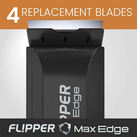 Thumbnail for Flipper Edge MAX Stainless Steel Replacement Blades 4 Pack Replacement Blades Flipper Aquarium Products 