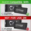 Flipper Edge MAX Stainless Steel Replacement Blades 4 Pack Replacement Blades Flipper Aquarium Products 