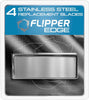 Flipper Edge Standard Stainless Steel Replacement Blades 4 Pack Replacement Blades Flipper Aquarium Products 