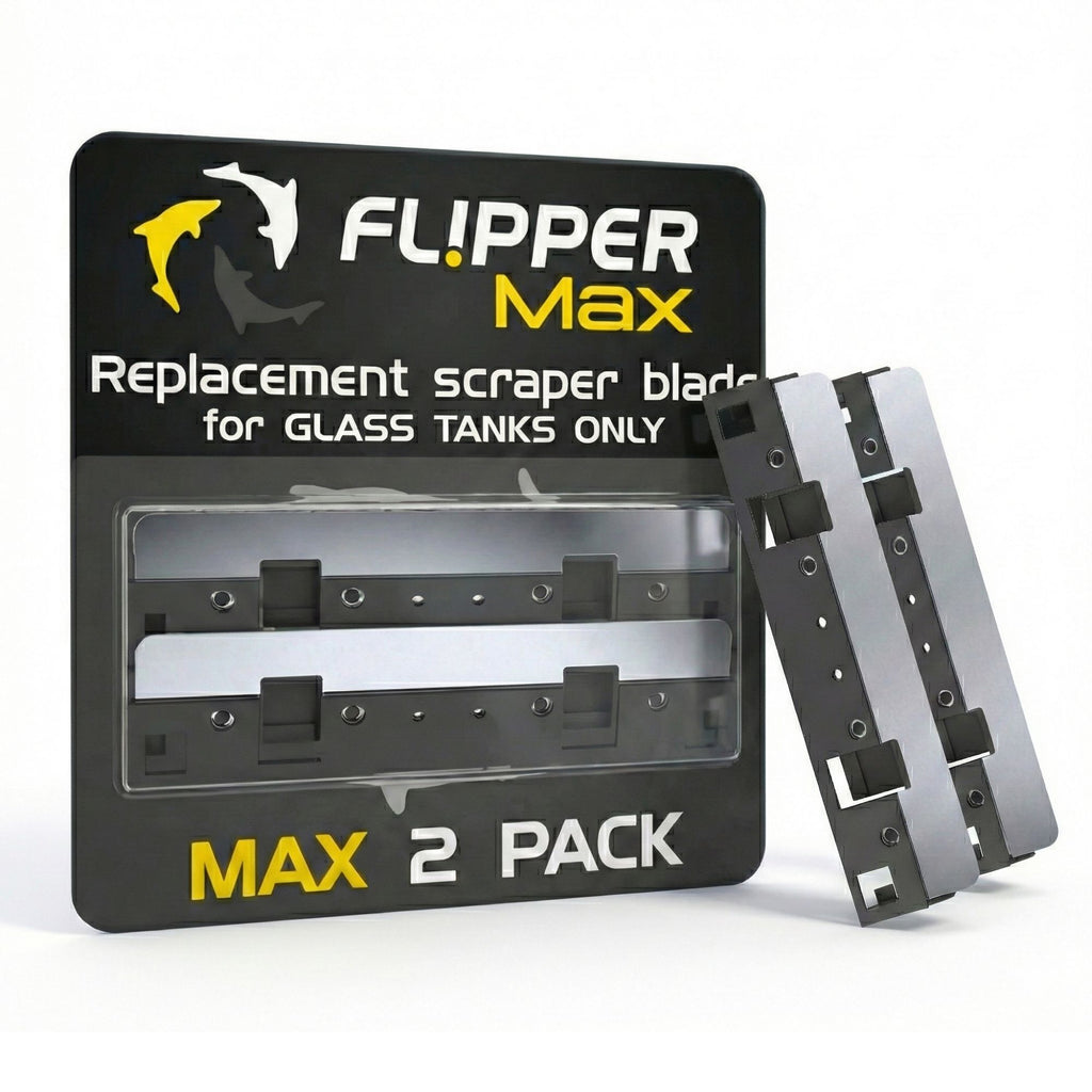 Flipper MAX Stainless Steel Replacement Blades 2 Pack Replacement Blades Flipper Aquarium Products 