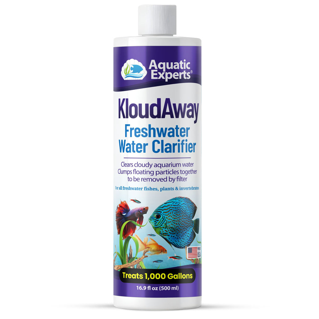 KloudAway Freshwater Aquarium Water Clarifier - Clears Cloudy Water, Water Clarifier for Fish Tank, Made in USA