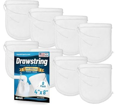 16er Pack Filz-Filtersocken Für Aquarium – 7 Zoll (17,8 Cm), 200µm Feinheit, Ring-Design