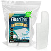 Aquarium Filter Pad – FilterFirst Aquarium Filter Media Roll for Crystal Clear Water - Aquarium Filter Floss for Fish Tank Filters Aquatic Experts Pre-Cuts Tidal 55 Compatible - 6 pack 