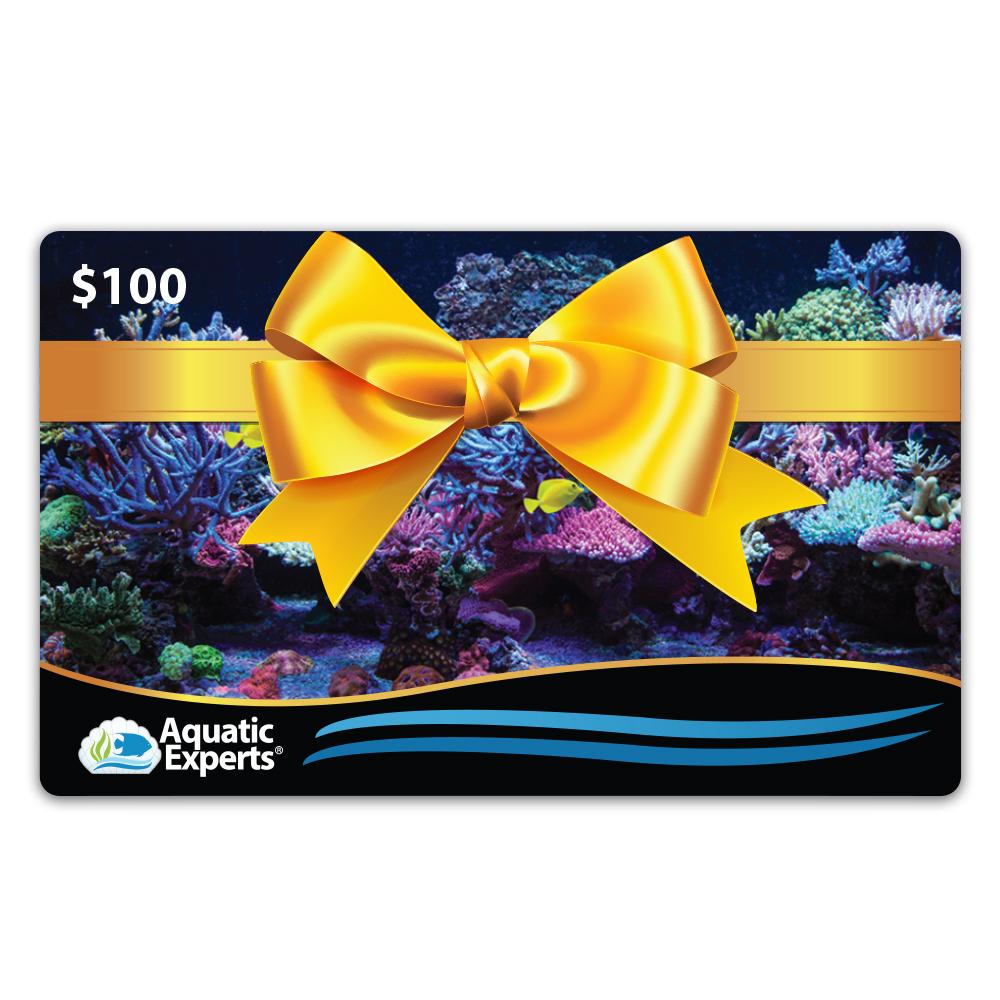 $100 E- Gift Card Gift Card Aquatic Experts 
