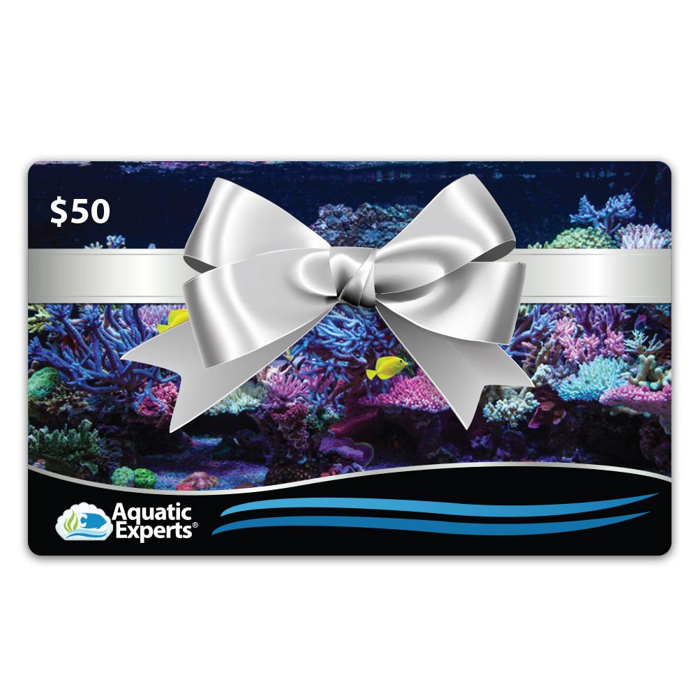 $50 E- Gift Card Gift Card Aquatic Experts 