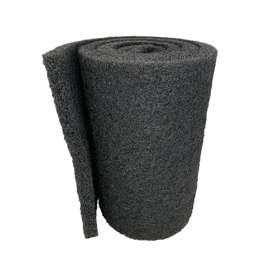 Classic Koi Pond Filter Pad COARSE – Black Bulk Roll Pond Filter Media, Rigid Ultra-Durable Latex Coated Fish Pond Filter Material US Aquatic Experts 