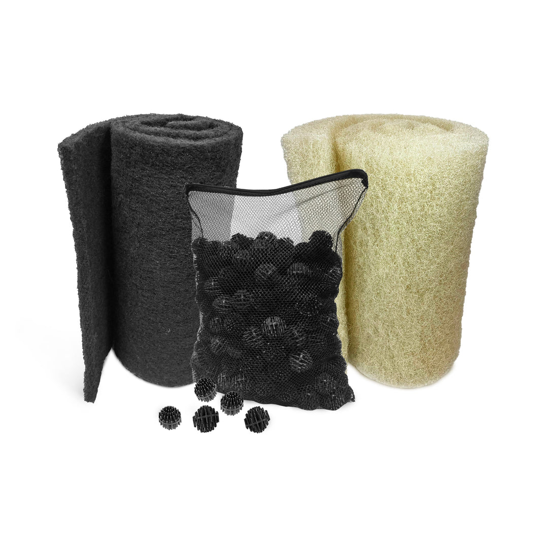 Cream COARSE Pond Filter Pad - 2 inch Thick - Bulk Roll Water Garden F ...
