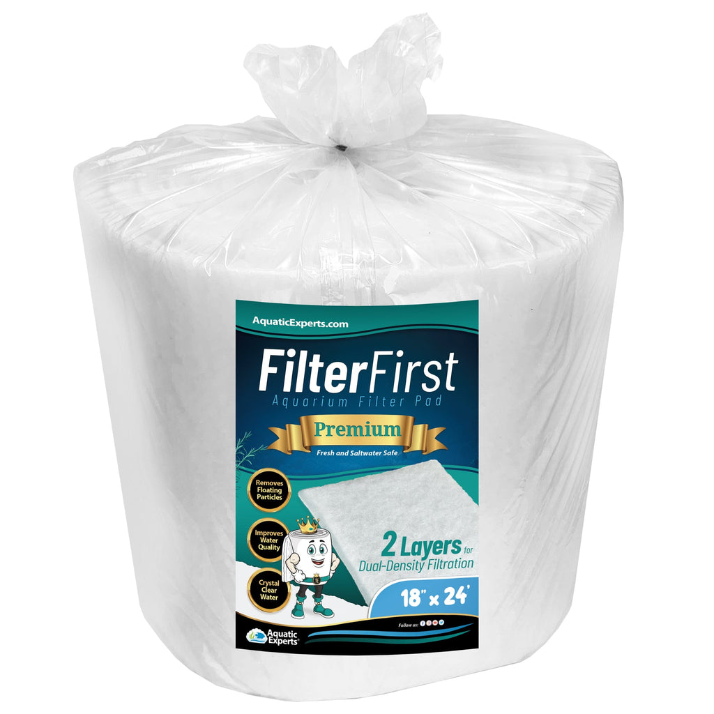 Aquarium Filter Pad – FilterFirst Aquarium Filter Media Roll for Crystal Clear Water - Aquarium Filter Floss for Fish Tank Filters Aquatic Experts 1