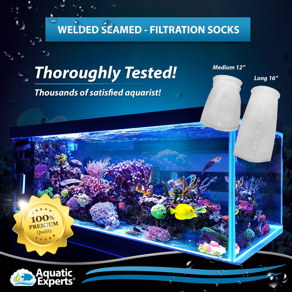 Aquarium Felt Filter Socks - 7 inch Ring, Welded Seams, 200 Micron, Custom Made, Made in the USA Aquatic Experts 